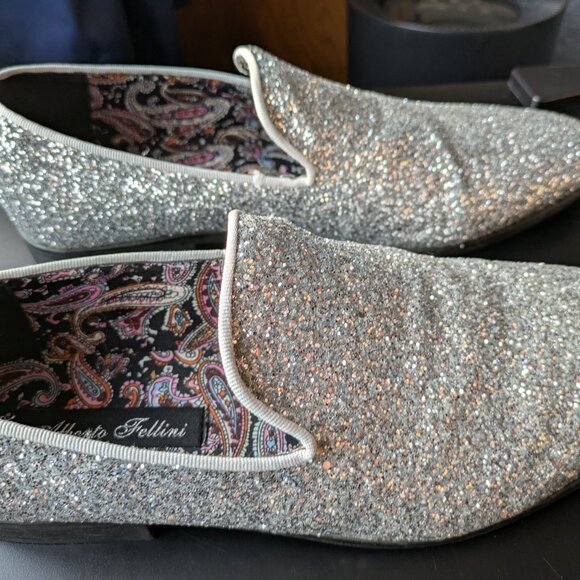 ALBERTO FELLINI - MEN'S SILVER SPARKO DRESS SHOES - Picture 3 of 8